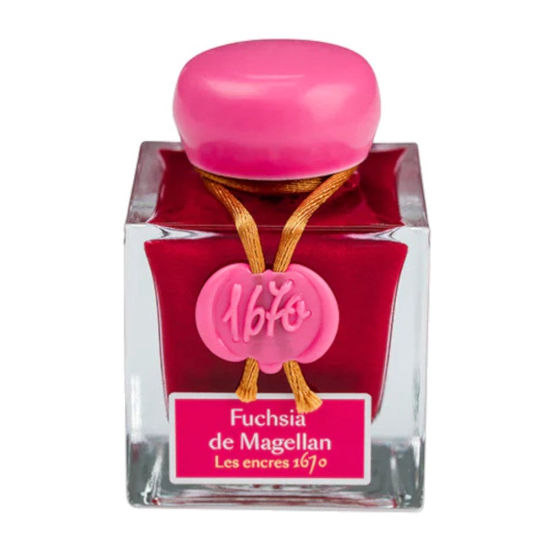 Jacques Herbin 1670 Prestige Shimmer Ink – Fuchsia de Magellan (Fuchsia) 50ml