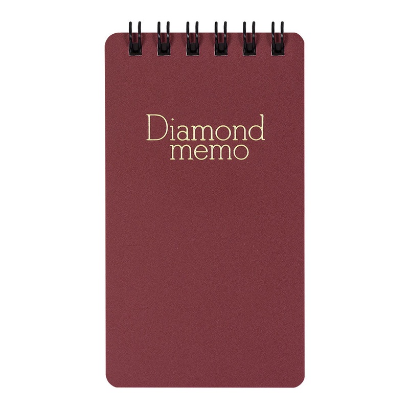 Midori Diamond Memo Book, Grid, Small – Red