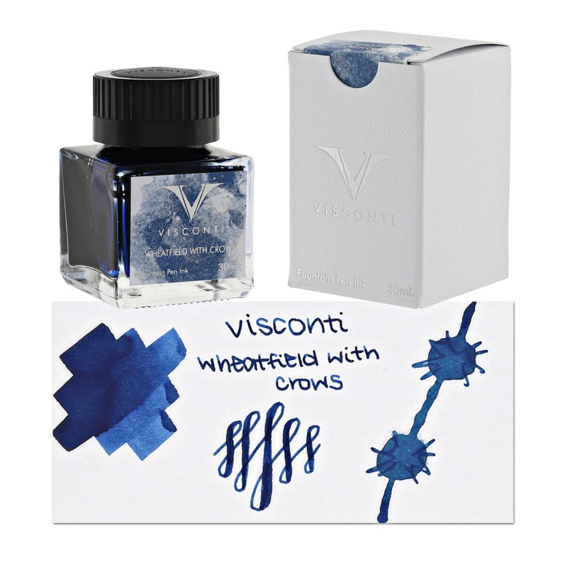 Visconti Van Gogh Bottled Ink in Wheatfield with Crows (Blue) – 30mL