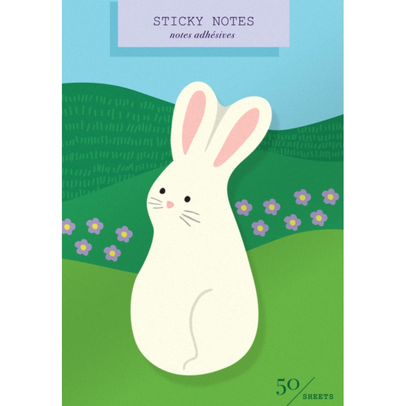 Bunny Die-Cut Sticky Notes