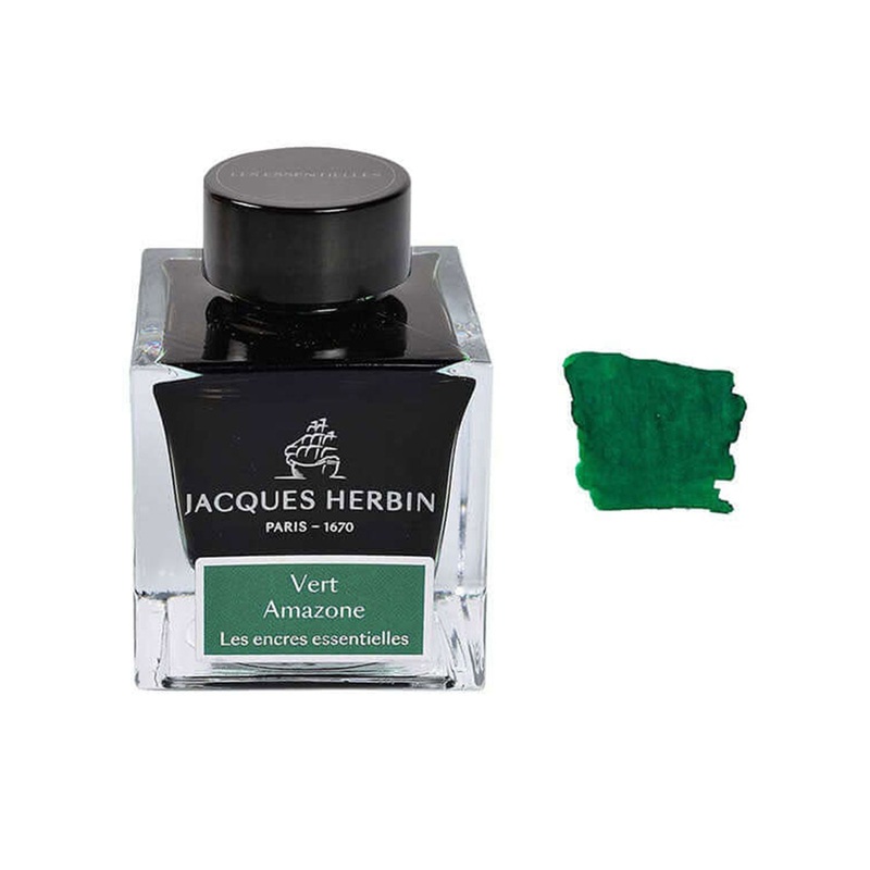J. Herbin Essentielles Ink Bottle, Vert Amazone – 50ml
