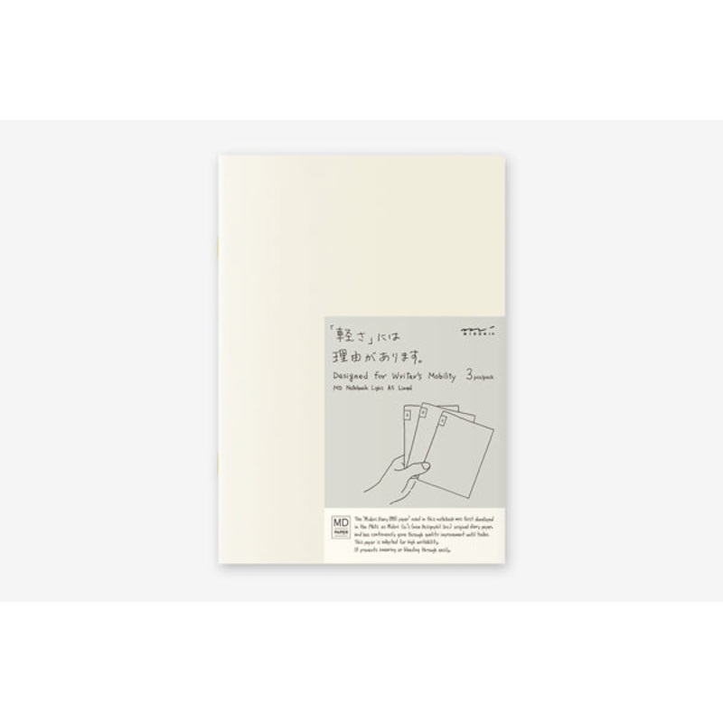 MIDORI MD Light (A5) Notebook (3-pk) – Lined