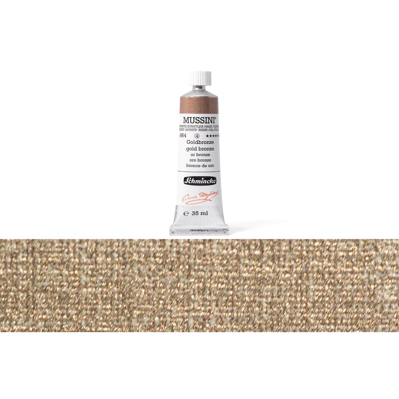 Mussini Oil Colors, 35 mL, #864 Gold Bronze