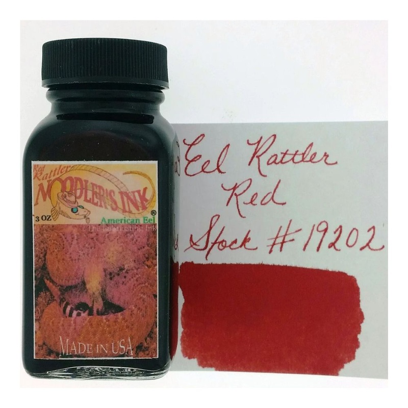 NOODLER’S, Ink Bottle – EEL RATTLER RED (88mL).