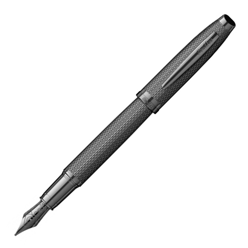 Scrikss Oscar 390 Fountain Pen – Matte Black PVD Medium