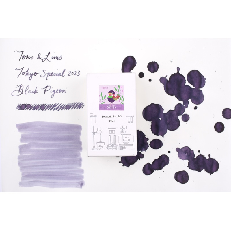 Tono & Lims Ink Bottle – Tokyo Special 2023 –  (Black Pigeon) – 30ml