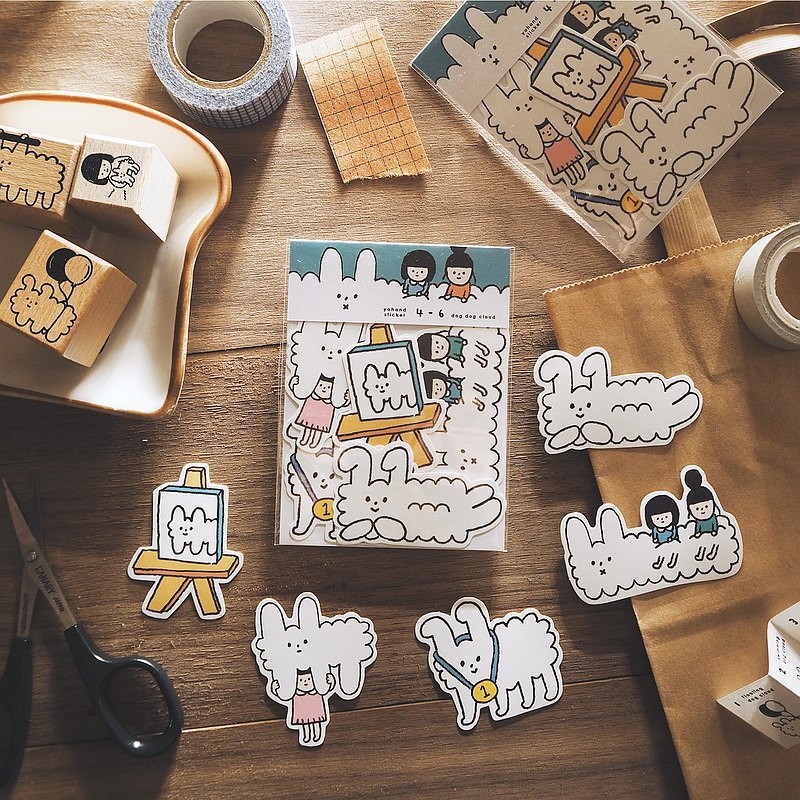 Yohand Studio Sticker Pack – Dog Dog Cloud 2