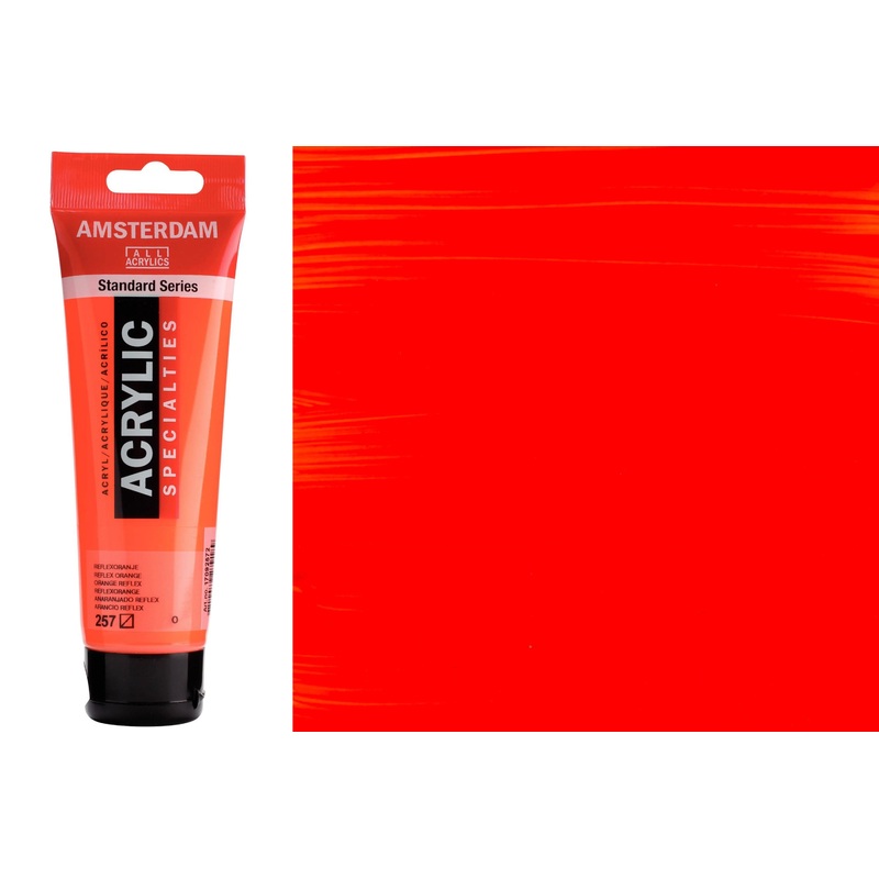 Amsterdam Standard Acrylic Colors, 120 mL, Reflex Orange