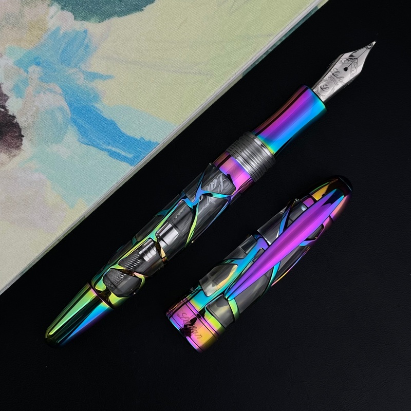 Laban Skeleton Fountain Pen – Rainbow Fine