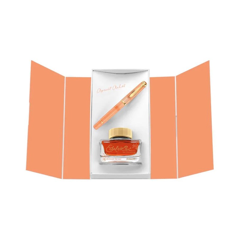 Pelikan M200 Special Edition Fountain Pen & Ink Gift Set – Apricot Achat