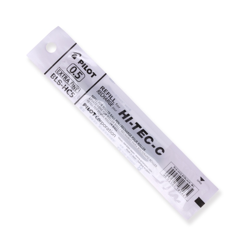 Pilot Hi-Tec-C Gel Pen Refill – 0.5 mm – Black – BLS-HC5