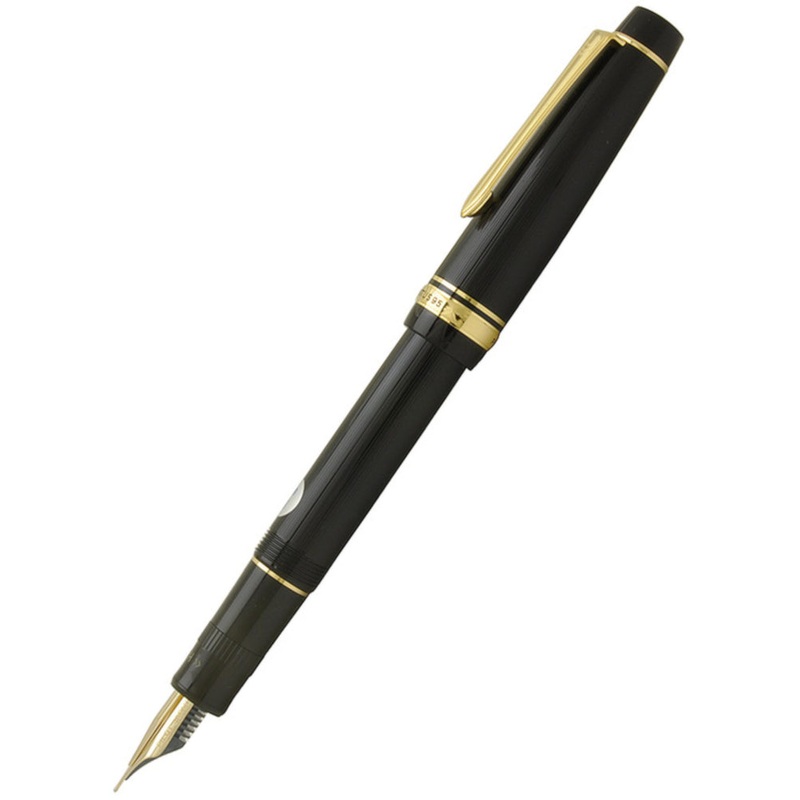 Pilot Justus 95 Fountain Pen – Black Stripe Medium