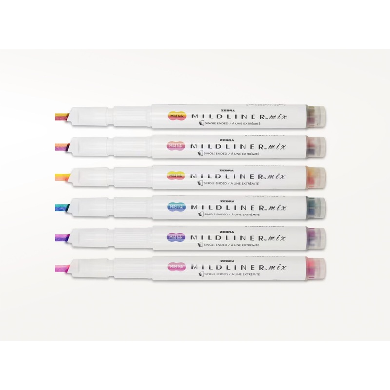 Zebra Mildliner MIX Highlighter Pens Pink – Fuchsia