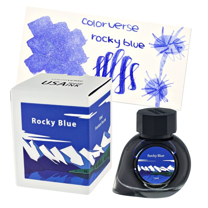 Colorverse USA Special Bottled Ink in Colorado (Rocky Blue) – 15mL