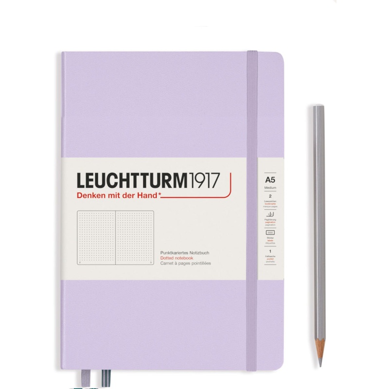Leuchtturm1917 Notebook Hardcover (A5), Dotted – Lilac