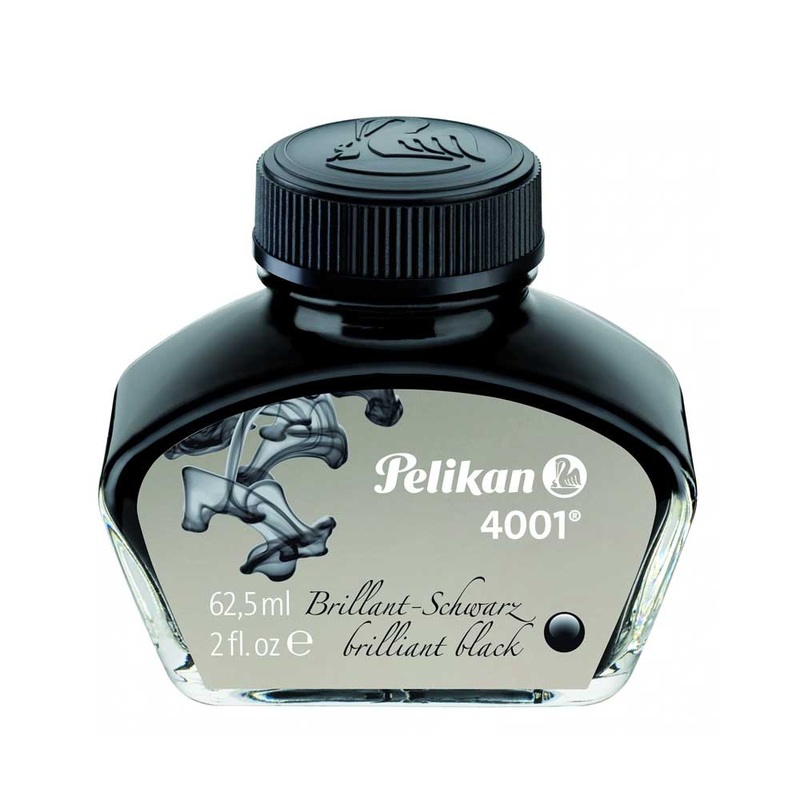 PELIKAN, Ink Bottle – 4001 BRILLIANT BLACK (62.5mL).
