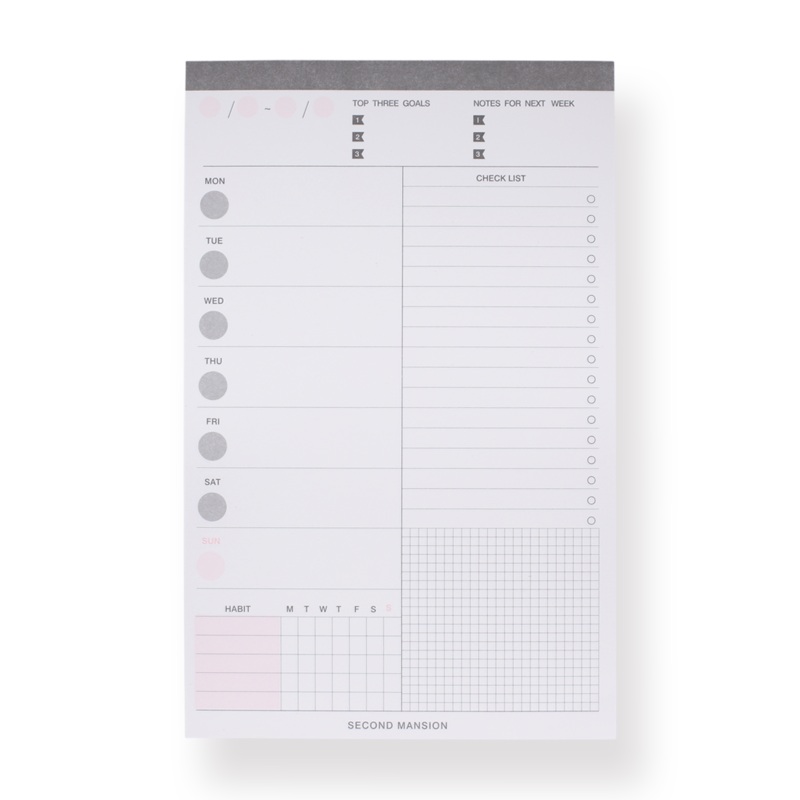 Weekly Planner Notepad