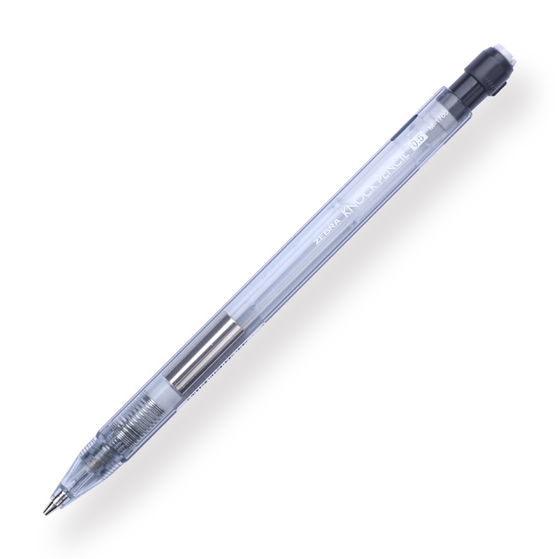 Zebra M-1700 Knock Mechanical Pencil – 0.5mm – Transparent