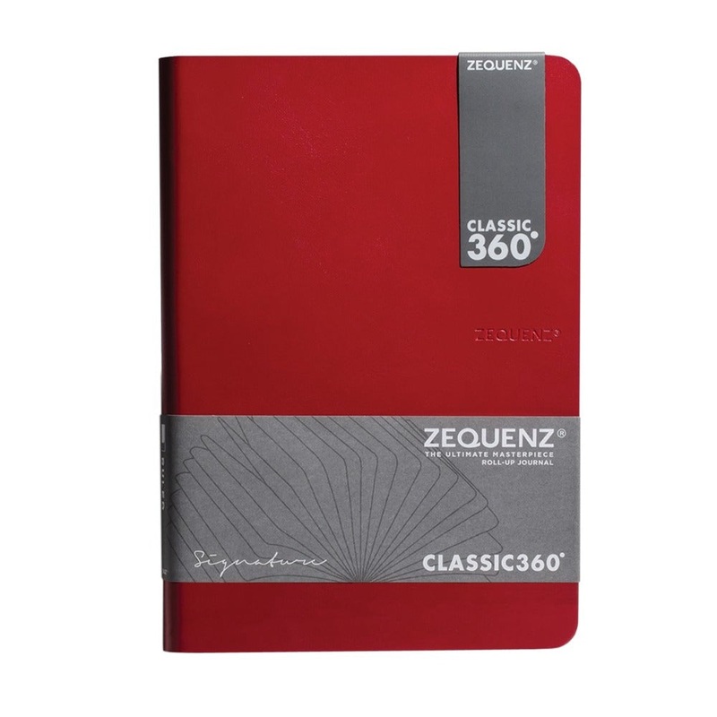 ZEQUENZ, NoteBook – SIGNATURE MINI RED. Ruled A6