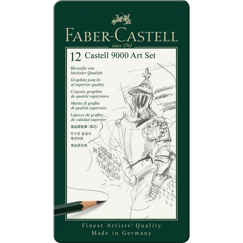 Faber-Castell Castell 9000 Graphite Pencil Art Set of 12