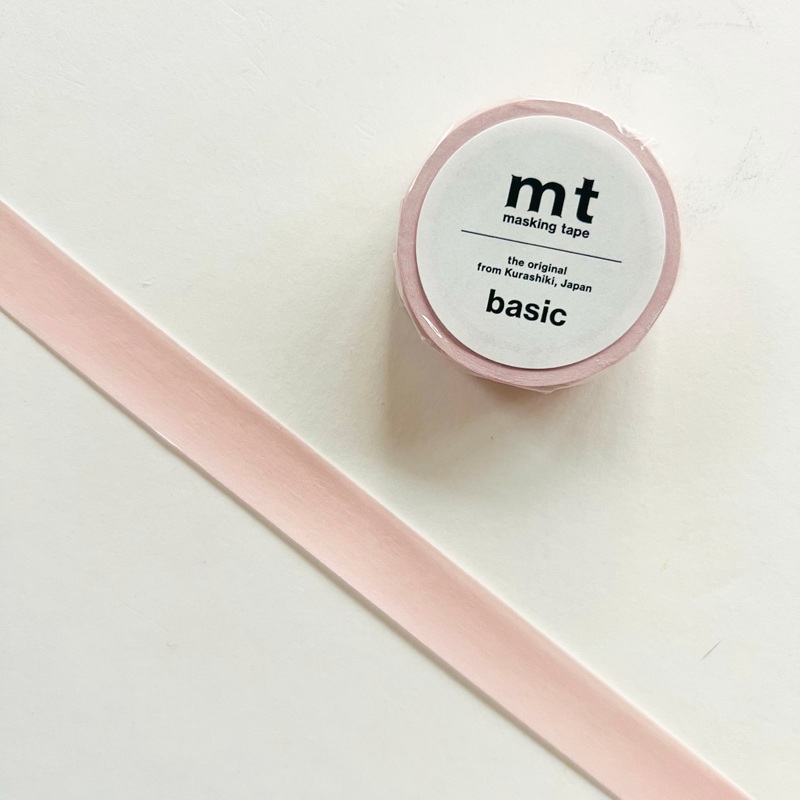 Mt Basic Tone Washi Tape – Pastel Scarlet