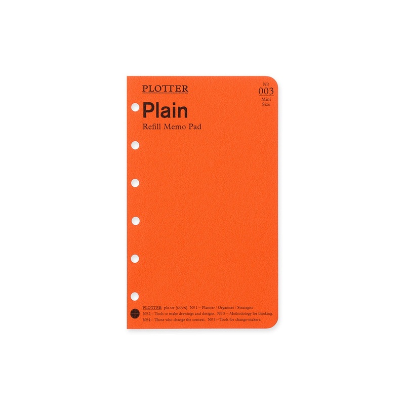 PLOTTER Refill Memo Pad Plain – Mini Size