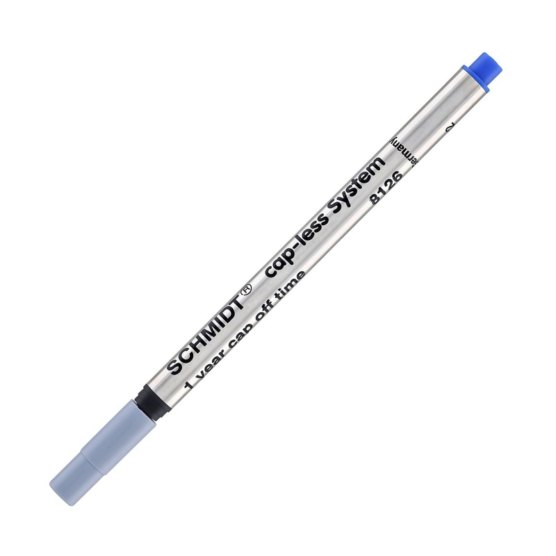 Schmidt Long 8126 Capless Rollerball Refill in Blue – Fine Point