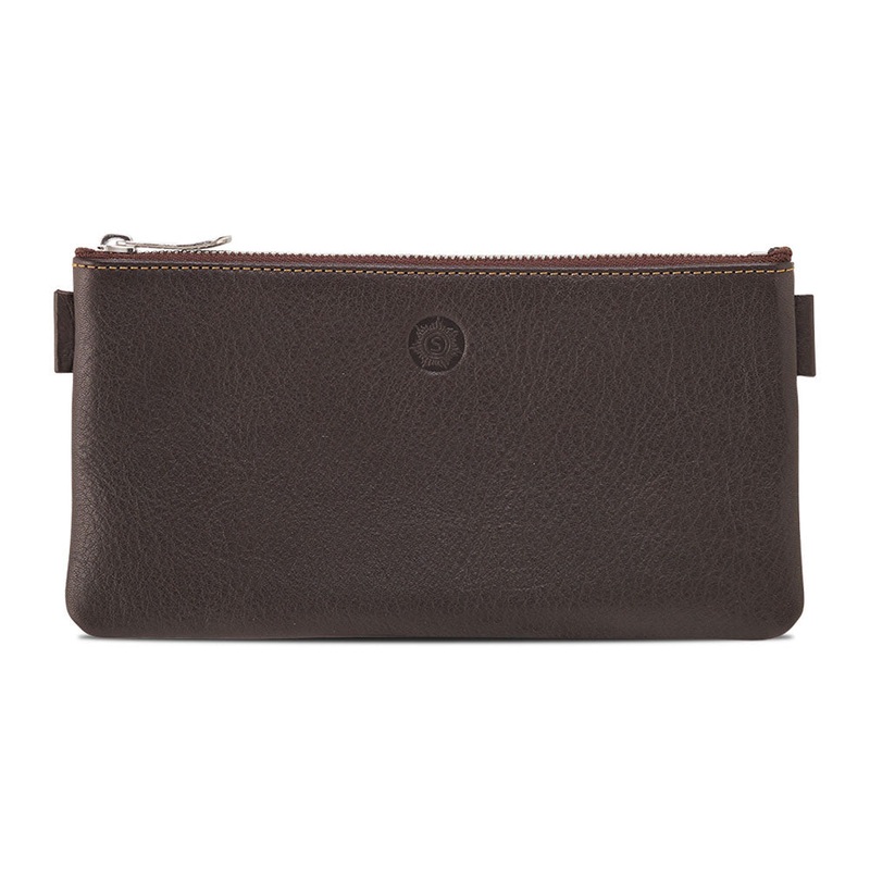 Sonnenleder Busch Leather Pencil Pouch, Brown