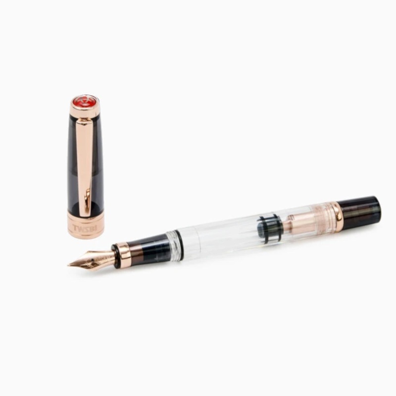TWSBI Diamond 580 Fountain Pen – Smoke RoseGold II Fine