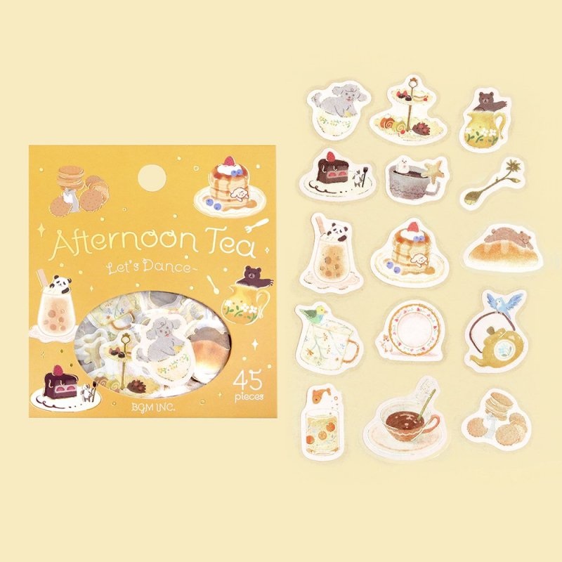 BGM Flake Sticker – Foil Stamping – Afternoon Tea – Let’s Dance