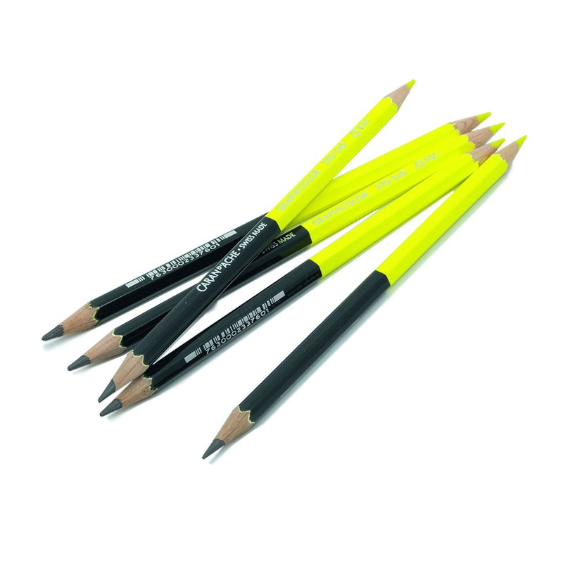 Caran dAche Graphicolor Pencil, Graphite-Fluo Yellow