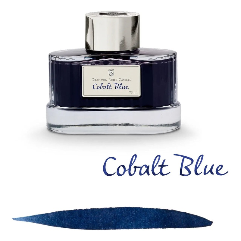 Graf Von Faber Castell Bottled Ink 75ml – Cobalt Blue