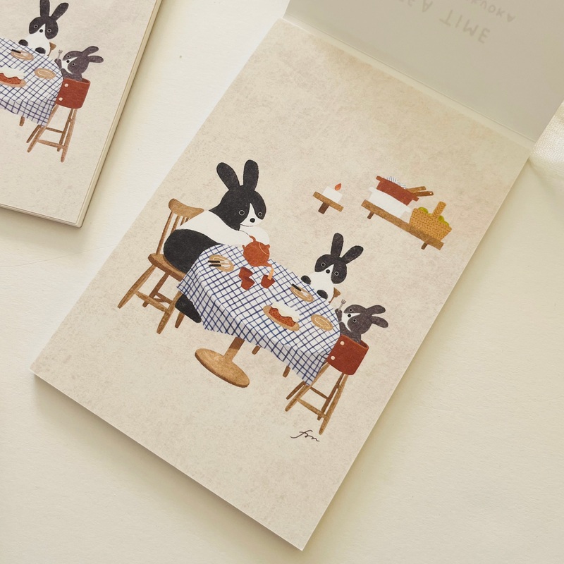 Mariko Fukuoka Postcard Booklet – Tea Time