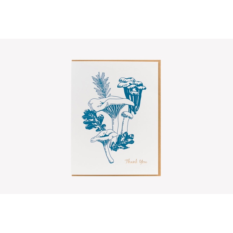 PORCHLIGHT PRESS Greeting Card – Thank You (Chanterelle)