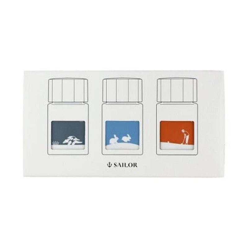 Sailor Profit Jr. 10+harappa Fountain Pen Ink 3 Bottle Set