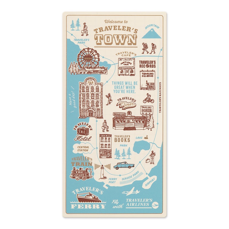 Traveler’s Notebook 2024 Plastic Sheet, Regular Size