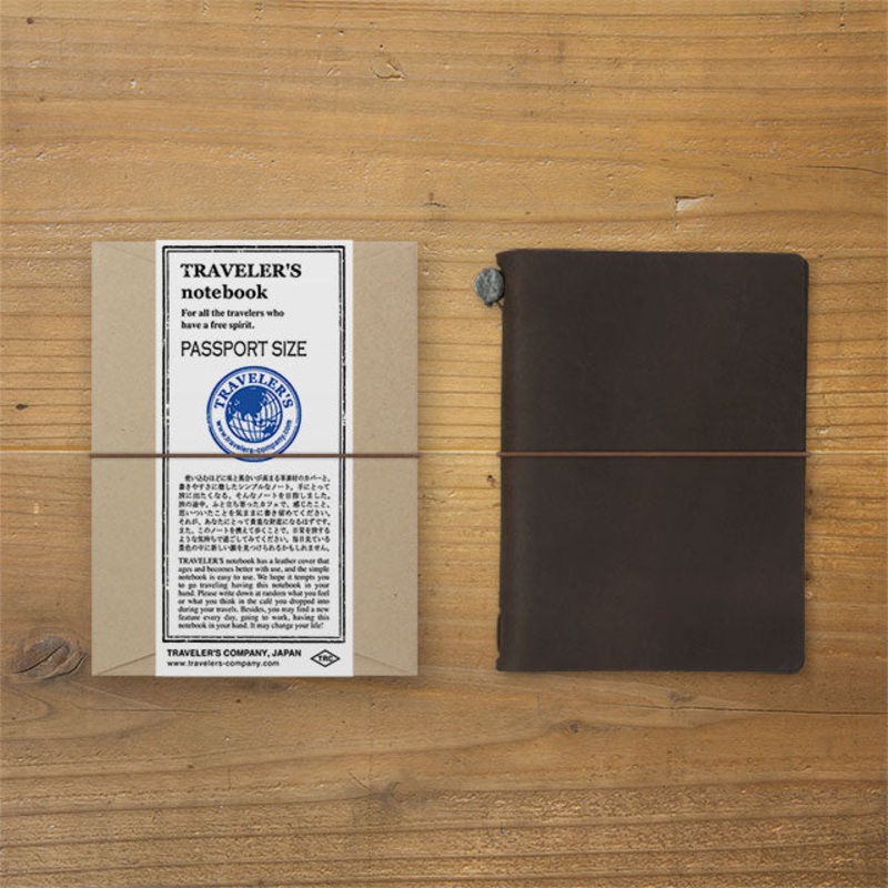 TRAVELER’S notebook Starter Kit (Passport Size) – Brown
