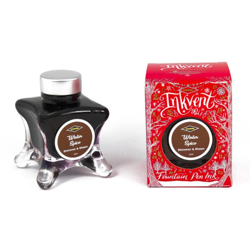 Diamine Red Edition Ink Bottle – Winter Spice – Shimmer & Sheen – 50ml