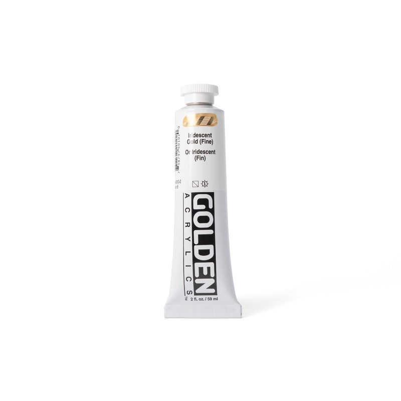 Golden Heavy Body Acrylics, Iridescent Gold (Fine), 2 oz. Tube
