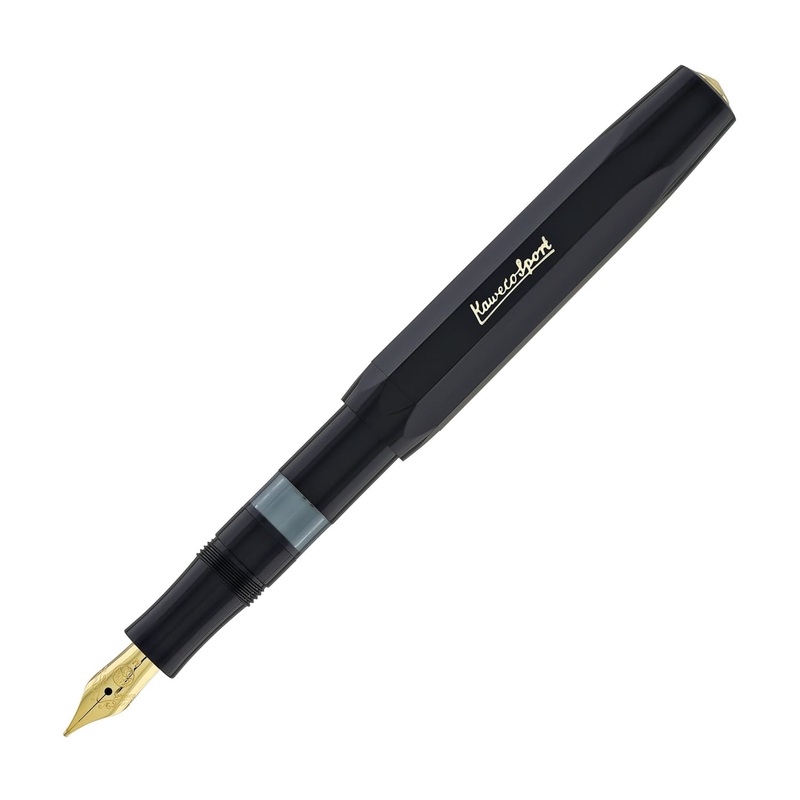 Kaweco Piston Fill Classic Sport Fountain Pen in Black Medium