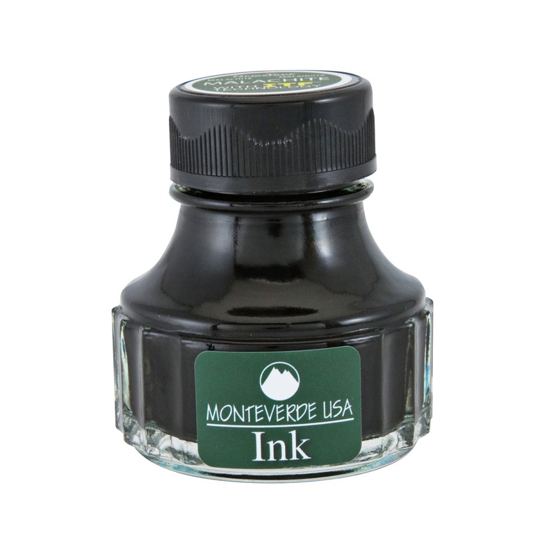 Monteverde Gemstone Malachite Ink Bottle, Green – 90ml