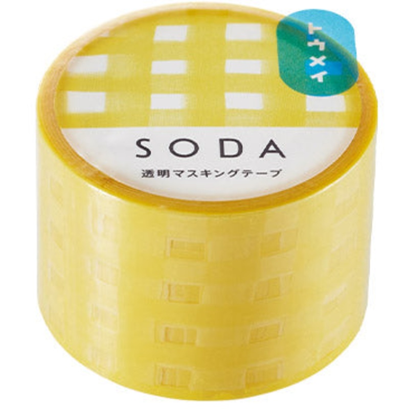 SODA Transparent MT Tape – 30mm Plaid CMT30-001