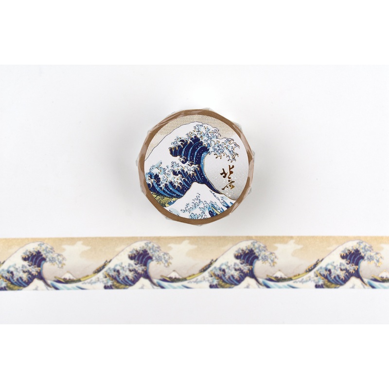Cozyca – Katsushika Hokusai Foil Stamping Washi Tape – The Great Wave off Kanagawa