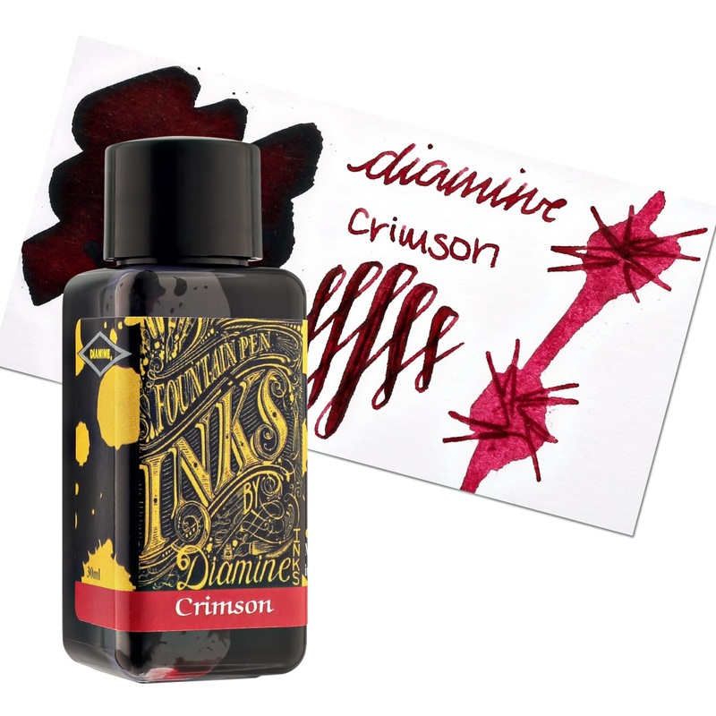 Diamine Classic Bottled Ink in Crimson Red 80ml