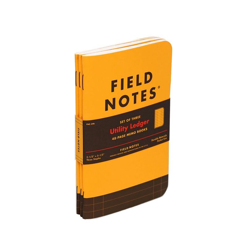 Field Notes, Utility Ledger Memo Books – Set of 3