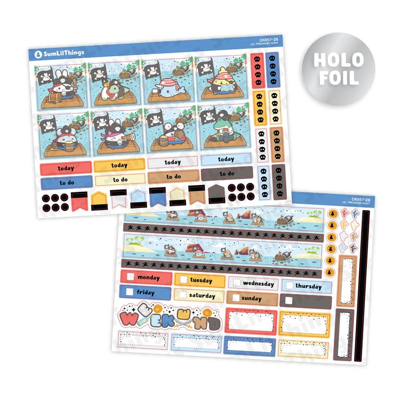 Hobonichi COUSIN Kit – Lil’ Treasure Hunt Monthly Kit (2 Pages)