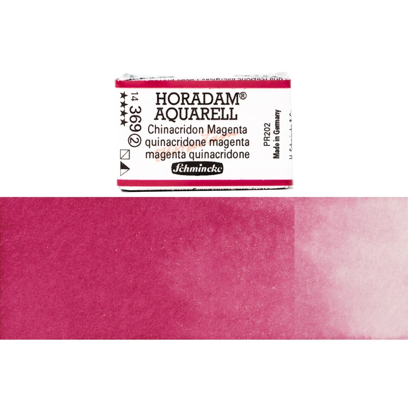 Horadam Watercolor Full Pan, #369 Quinacridone Magenta