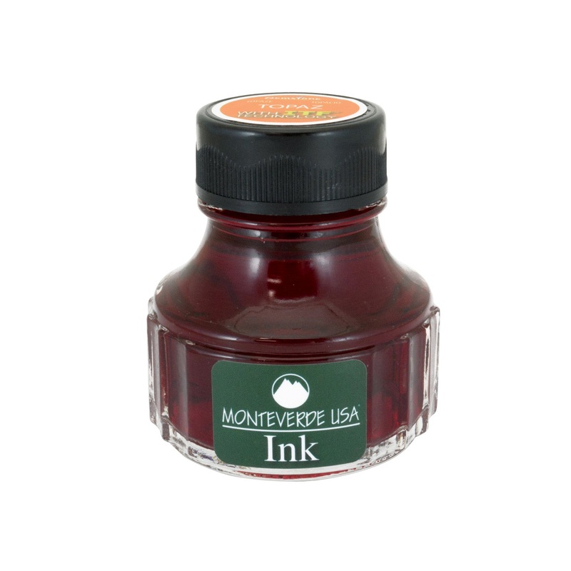 Monteverde Gemstone Topaz Ink Bottle, Orange – 90ml