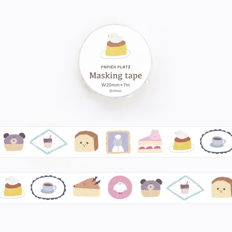 Papier Platz x chhuh – Forest Animal Cafe Masking Tape