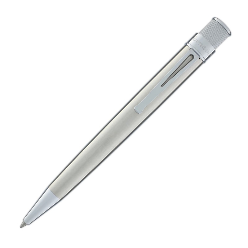 Retro 51 Tornado Rollerball Pen in Stainless Steel Lacquer